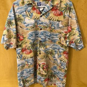 RJC Men's Tropical Print Casual Shirt - Multicolor
